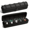5 Slots Hard Shell Watch Storage Box, Carry Case, Display Organizer, Watch Box Holder Display Cabinet