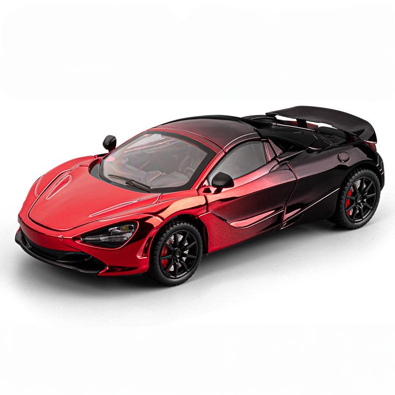 1:24 Макларен 720S Суперкар Металлический Литой Модель Машинки Игры Гонки Для Ребенка Детей Со Звуком И Рождественские Подарки С Парнем