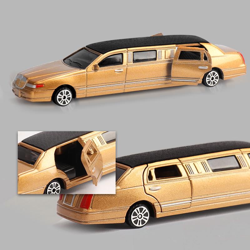 Модель автомобиля Lincoln в масштабе 1/36, удлиненная, из сплава, детская игрушечная модель автомобиля, симуляция, стретч-лимузин Lincoln, коллекционная игрушка, детский подарок