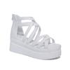 Summer  Women Sandals Sponge Base Platform Height Roman Sandals White Sandalia