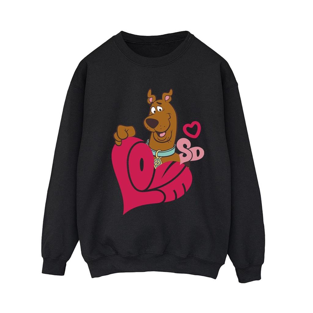 Scooby Doo Womens/Ladies Love Heart Sweatshirt