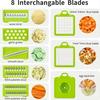 Измельчитель овощей 16 в 1 с набором для нарезки специй, 7 лезвий, овощерезка, лук, фрукт