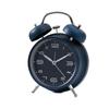 4 Inch Twin Bell Loud Alarm Clock Luminous Metal Frame Silent Student Alarm Clock Strong Wake-up Non-Ticking Table Clock