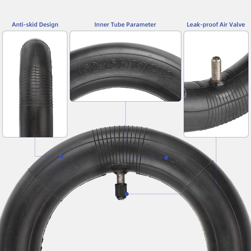 8.5 inch Inner Tube 50/75-6.1 Thick Scooter Tube Universal 8 1/2 x2 Inflated Tube Replacement for Gotrax GXL Hiboy S2 Xiaomi M365 Pro Pro2 1S MI3 Lite