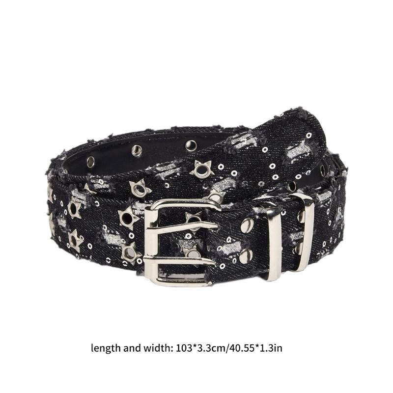 Звездная цепочка на живот для платья Цепочка-пояс для женщин Цепочка на талию Пояс с люверсами Цепочка на талию Пояс с люверсами с пайетками