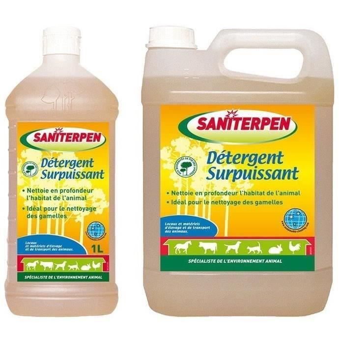 SANITERPEN - Détergent Surpuissant 5L - Nettoie en profondeur. Formule concentrée Pin des landes