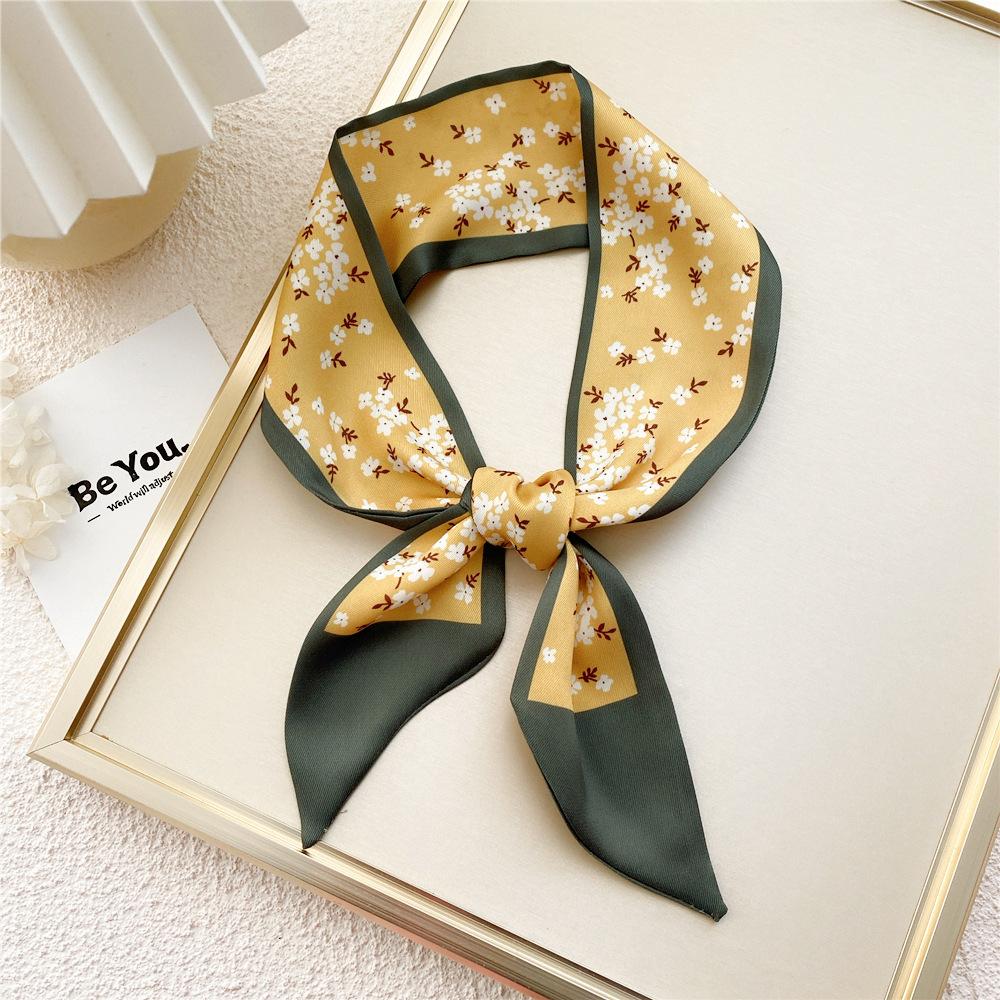 Новые шарфы Шелковые шарфы Женские весенние и осенние длинные декоративные профессиональные шарфы Летние тонкие стили в сочетании с рубашками Стильные