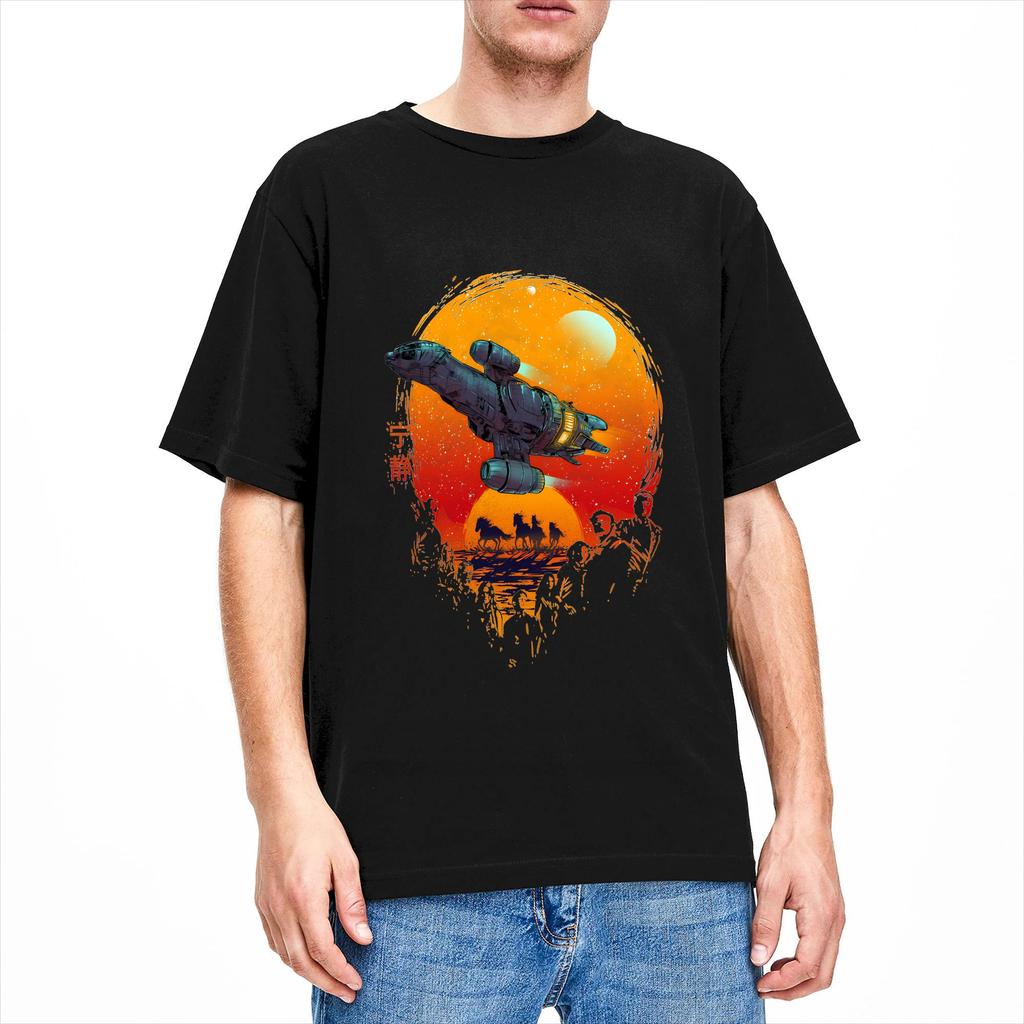Firefly Serenity Cant Take The Sky From Me Unisexs T Shirts Novelty Tees Short Sleeve Round Collar TShirts Pure Cotton Clothes