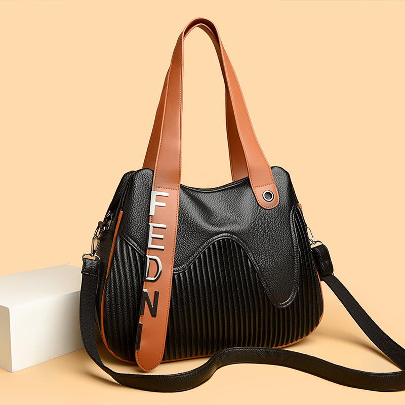 Ручная сумка-тоут большая, простая плиссированная женская сумка через плечо, сумка кроссбоди