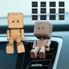 Украшения для приборной панели автомобиля, качающиеся ножки, деревянная игрушка для машины для мужчины, качающиеся ножки, деревянная фигурка куклы с