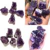Natural Quartz Amethyst Geode Druzy Crystal Cluster Healing Decor Specimen