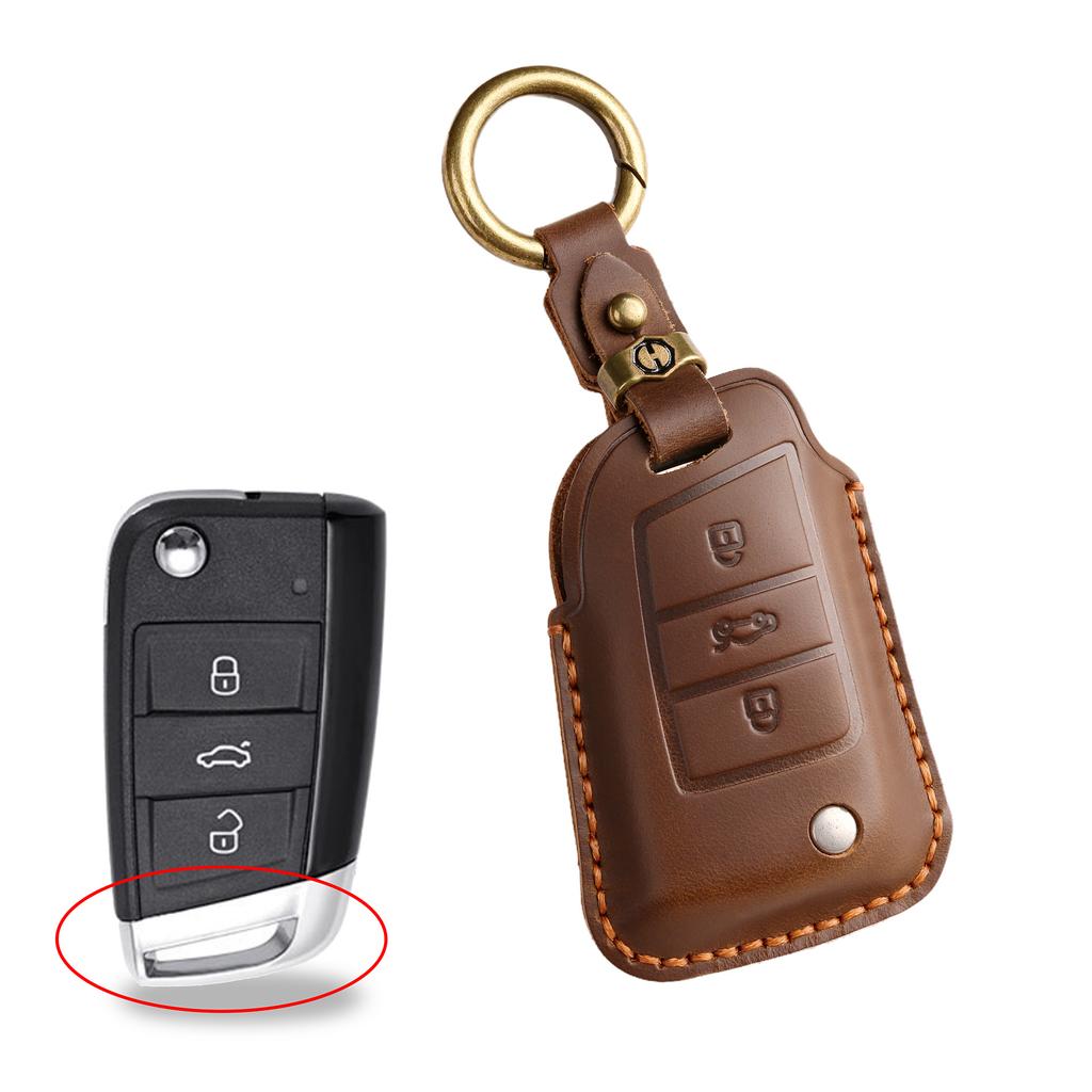 The retro key cover is suitable for Volkswagen's new Suiteng Langyi Exploration Song Yingdu Exploration Yue X car bag leather protective case