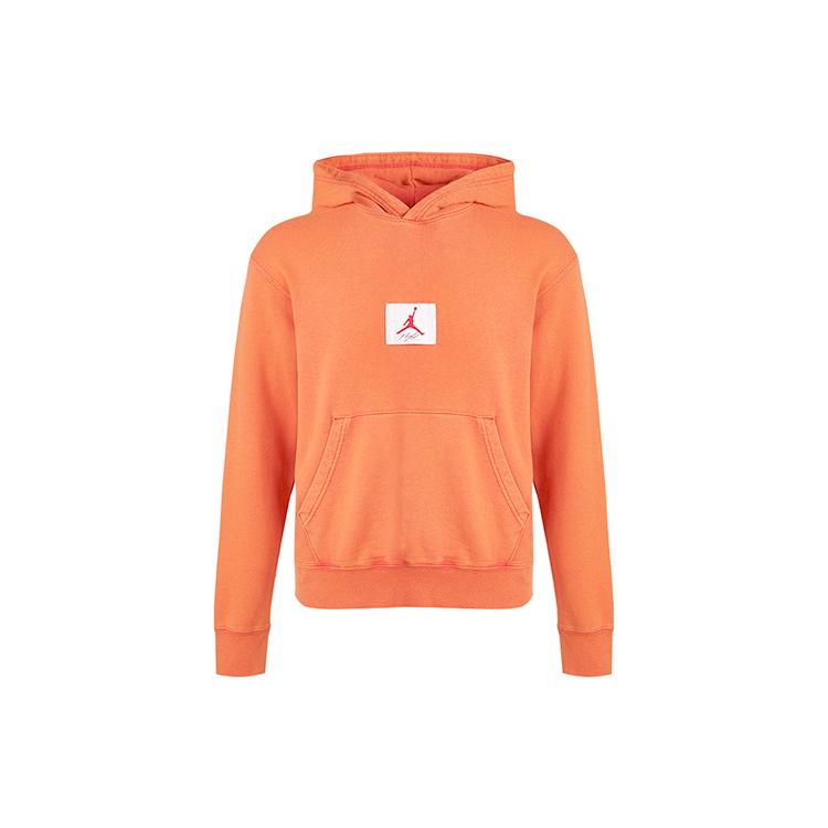 Jordan Flight Sweatshirts Men's Mars Sunrise Red Hooded Moderate Regular CZ6094-850