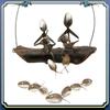 Latest Handcrafted Fisherman's Spoon Fish Sculpture Wind Chime Spoon Fish Sculptures Windchime Outdoor Home Garden Decor