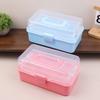 3 Layers Large Capacity Storage Box With Handle Foldable Plastic Portable Makeup Hairpin Organizer Nail Art Jewelry Box