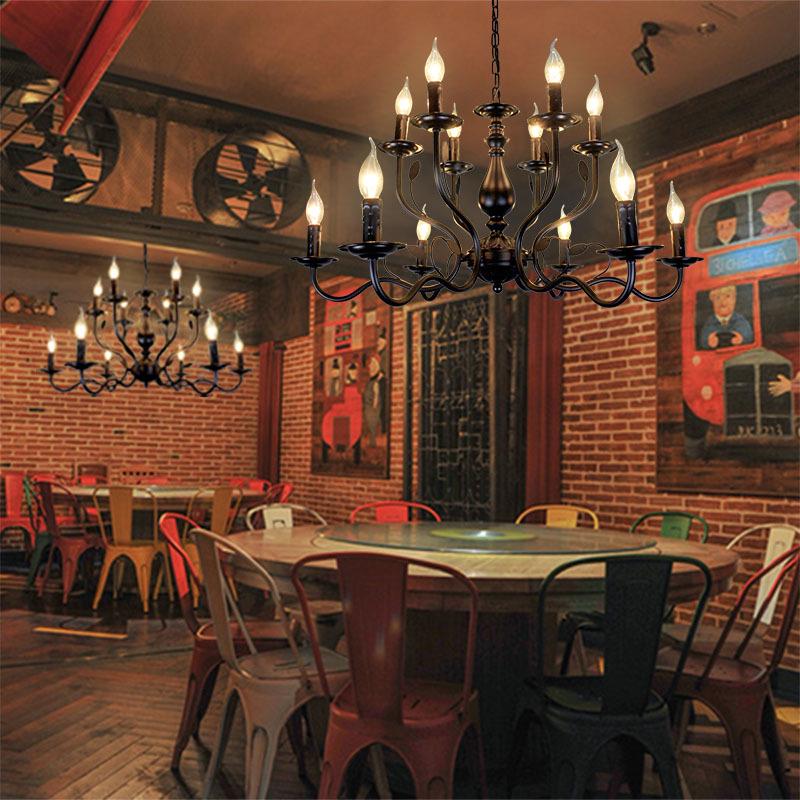 Double Layer Industrial Style Pendant Light for Coffee Shops & Restaurants