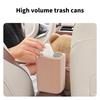 Car Mounted Tissue Box 2 In 1 Cartoon Plush Doll Auto Armrest Box Paper Drawer Storage Car Trash Can Tissue Holder