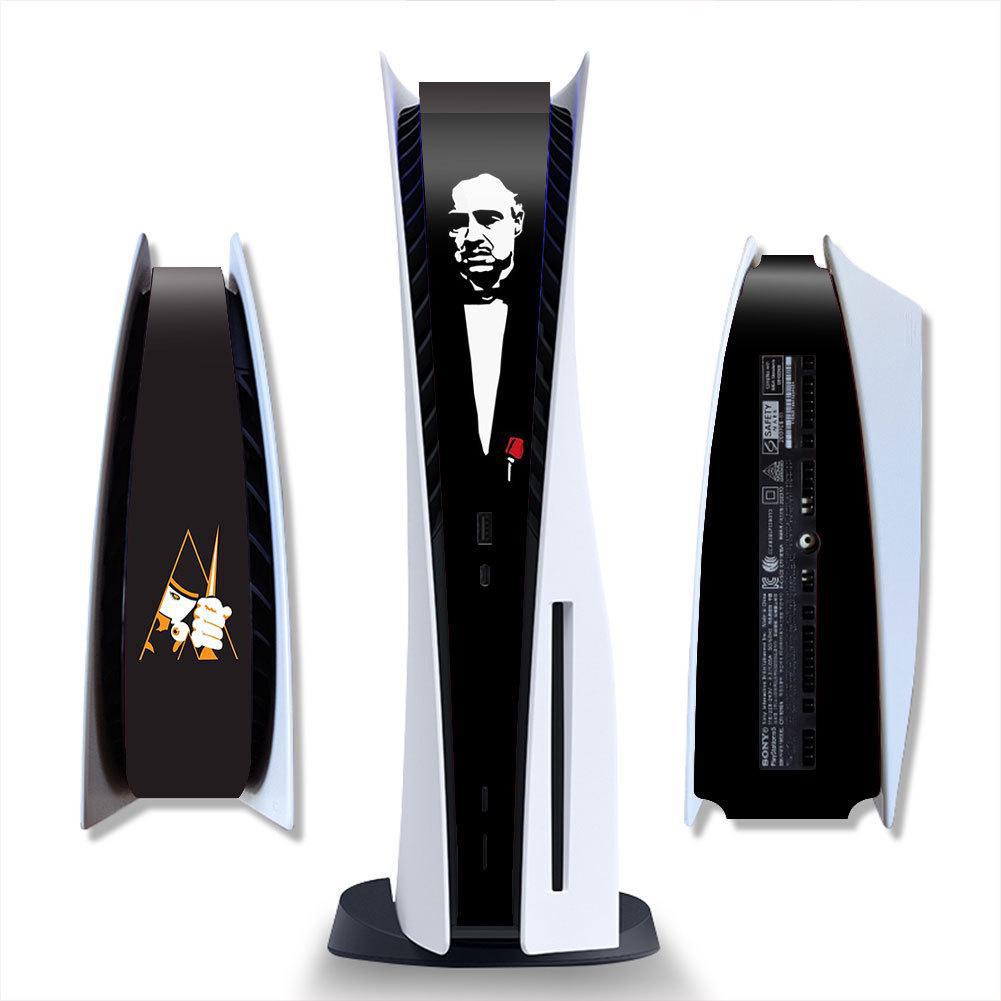 PS5 Matte Black Cartoon Protective Side Sticker