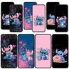 Для Samsung Galaxy S24 S23 iPhone 15 14 Xiaomi Redmi Note 13 12 11 Pro Max X 8 7 9 10 XR A05 OPPO A15 Huawei чехол для телефона Stitch Lovely Black Cover