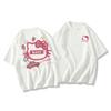 Miniso футболка Hello Kitty Sanrio Летняя Новая Хлопковая Женская мужская футболка Свободная Повседневная С коротким рукавом Универсальная Хит продаж Топ