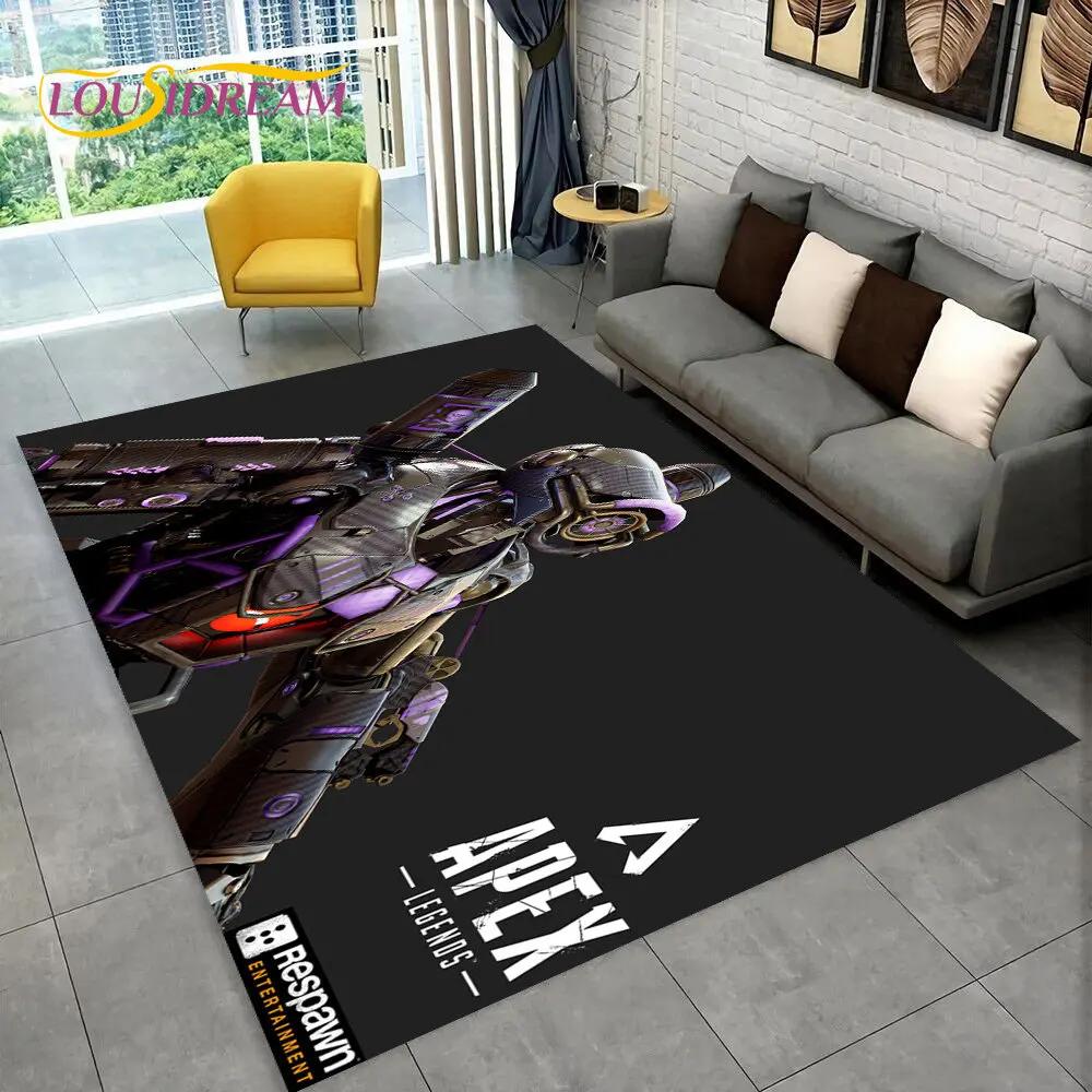 Apex Legends Game Gamer Мультфильм Коврик, Коврик для гостиной Спальня Диван Коврик Украшение, детские игры Нескользящий напольный коврик