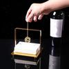 Держатель для салфеток с квадратным основанием, хрустальный шар, золотой/серебряный/черный ящик для хранения салфеток для пикников