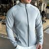 Plus Size Men's Jacket Sports Jersey Zip Up Long Sleeve T-shirts Quick Dry Gym Fitness Elasticity Coats Man Running Sweatshirts