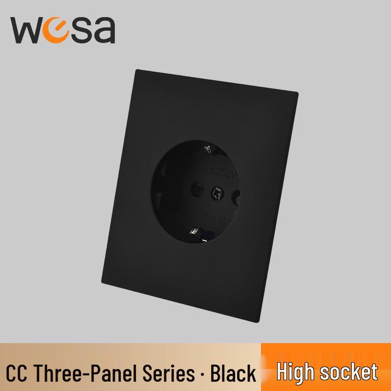 WESA Flame Retardant 16A European Standard Household Switch Socket
