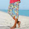 Women's Elastic Waist Pants Skinny Beach Pants