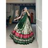 Women Tussar Silk With Patola Print And Foil Work Lehenga Choli ,Unstiched Blouse,