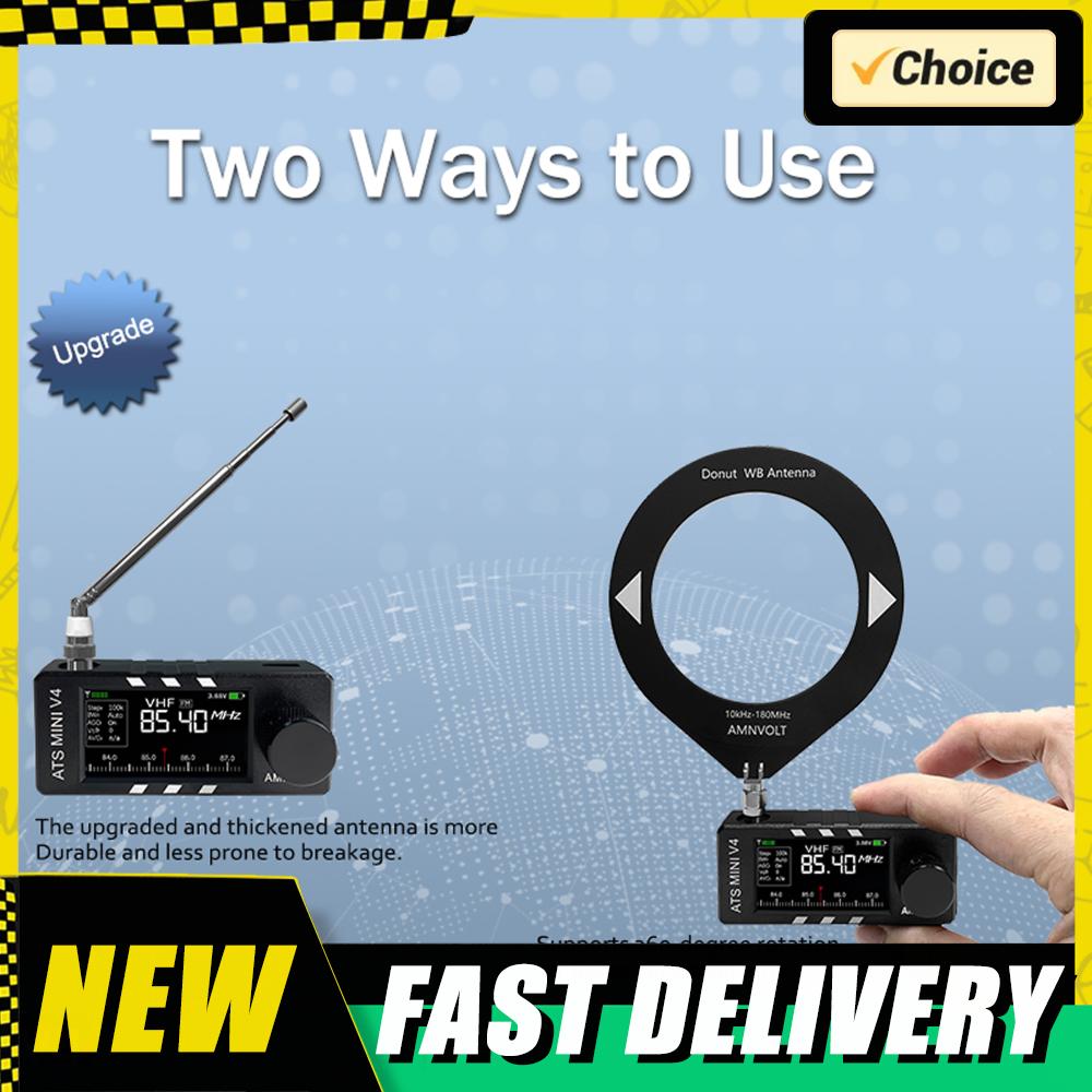 AMNVOLT V4 ATS MINI SI4732 Радио Все Диапазоны DSP Радиоприемник FM AM SSB LSB USB Портативный AM FM Радиоприемник с Усилителем для Наушников