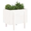 VidaXL Planter White 62x50x57 Cm Solid Pine Wood 825206