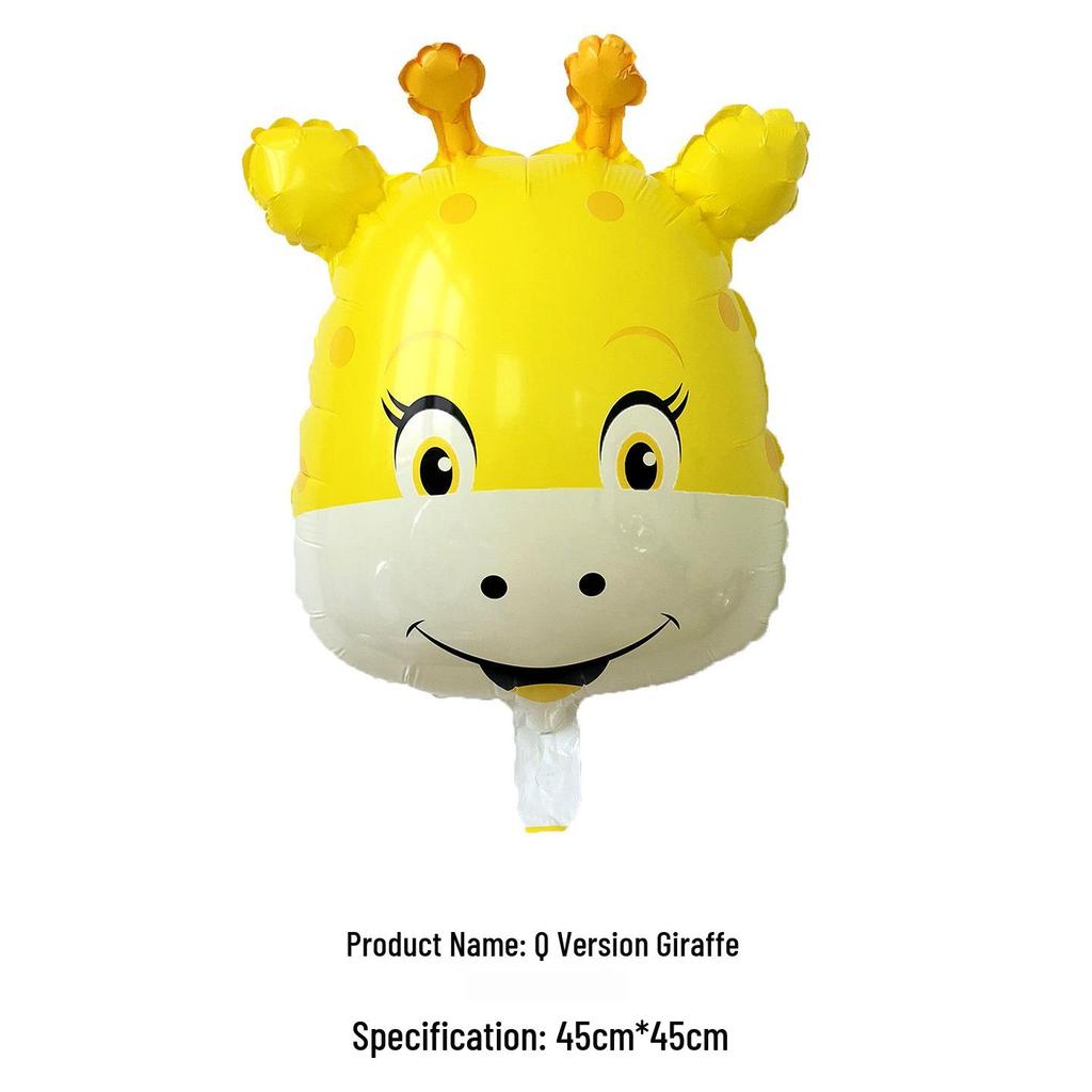 18" Новый Q-версия Детский мультяшный животный фольгированный шар для украшения на день рождения