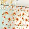 Romantic Bedroom Window Flower Pattern Sheer Curtain Drape Room Divider Home Decor
