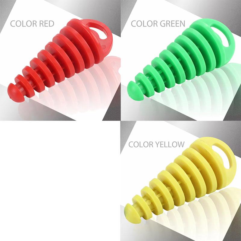 1/3pcs Wash Plug Exhaust Pipe Tailpipe PVC Exhaust Wash Plug Pipe Protector For Honda Kawasaki KTM Yamaha Motorcycle Universal
