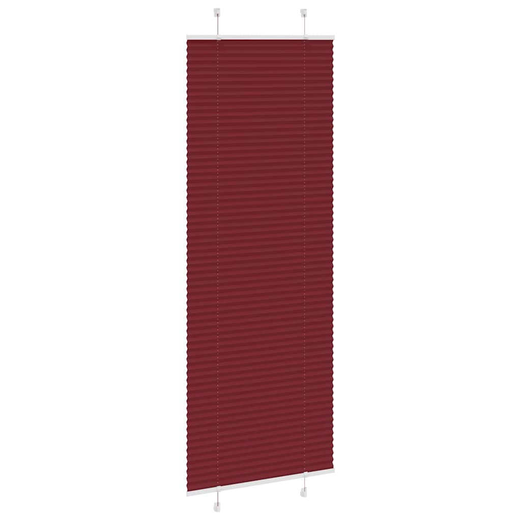 Roleta Plisowana Bordowy Czerwony 70X200 Cm Szerokość Tkaniny