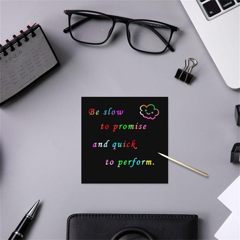 Painting Template Rainbow Scratch Cards Scratch Art Paper Scratch Notes Paper Draw Painting Toys