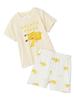 Gelato Pique Baby Print Shorts Set Cool-to-the-Touch T-Shirt & (PBCT244431 YEL)