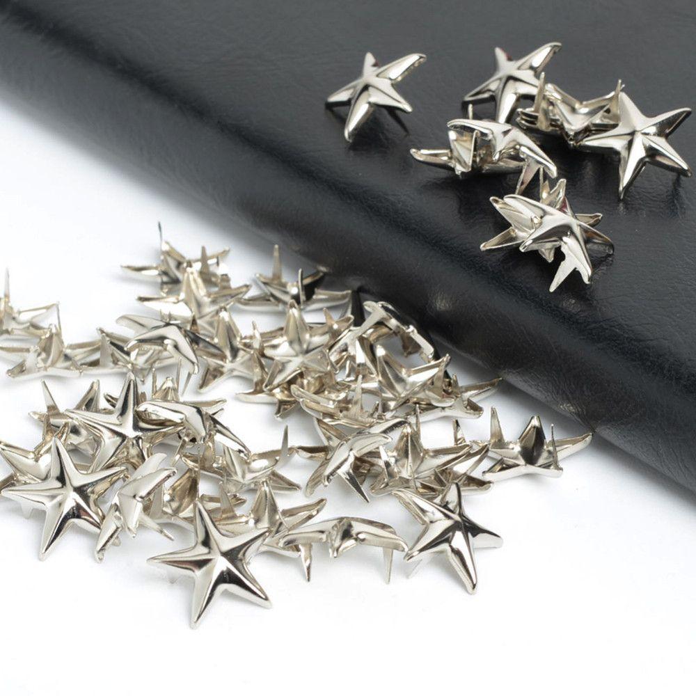 Nailhead Quality for Hat,Bag,Clothes Releasable Garment Supplies Star Rivets DIY Studs Sewing Decor