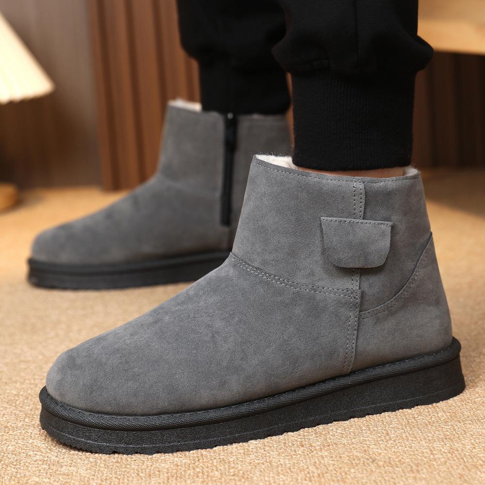 Снежные ботинки одинаковы для мужчин и женщин, новые высокие хлопковые ботинки на зиму, уличные теплые, с подкладкой и утолщенные, а хлопковые ботинки на одной педали холодоустойчивы