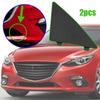 2x For Mazda 3 Axela 2014 2015 2016 BHN1-50-101 BHN1-50-102 Car Front Bumper Cover Cap Lower Grille Triangle Trim Tow Hook Caps