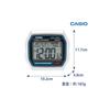 CASIO Будильник, Радиоуправляемый, Температура и влажность, Дата, День недели, Электронный звук, Будильник, Повтор, Подсветка, Серебристый, DQD-851J-8JF