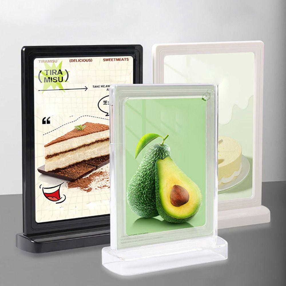 A4 A5 A6 Wine Catalog Menu Display Stand Acrylic Panel Table Card Sign Holder