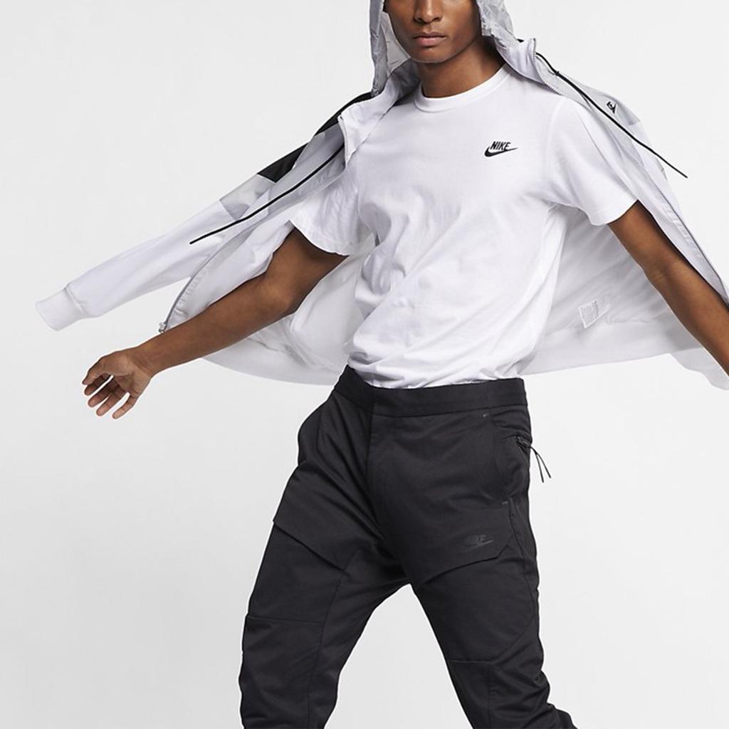 Nike Patchwork Packable Hooded Casual Sport Jacket Men Jackets White AR2210-100