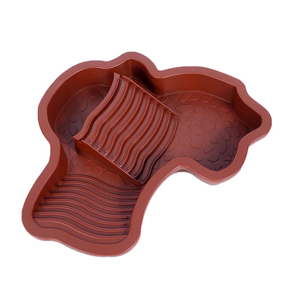 Съемная миска для воды для рептилий для черепах с дизайном рампы, прочная, легко собирается для использования в помещении или на открытом воздухе