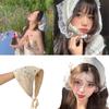 Vacation Head Scarf for Street Snap Crochet Triangle Hair Scarf Decorative Head Wrap Spring Camping Bohemian Hairband