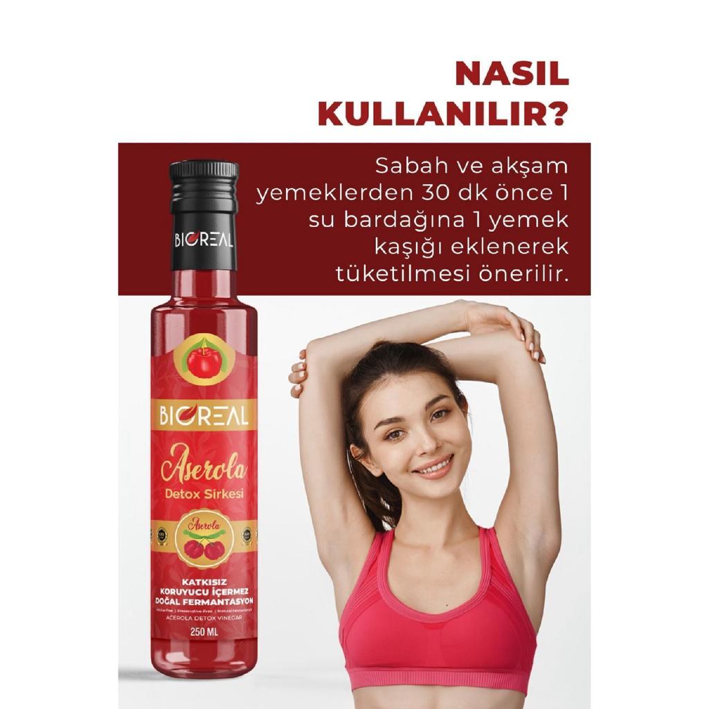 Acerola Detox Vinegar, натуральный метод облегчения отеков, детокс-уксус 250 мл