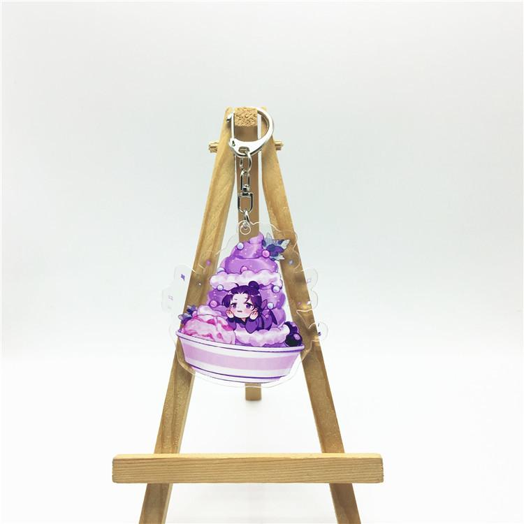 Аниме игры Вэй Усянь Лан Чжань персонаж мультфильма акриловый брелок металлическое кольцо автомобильная сумка украшение для ключей аксессуар подарок аниме подарки кулон