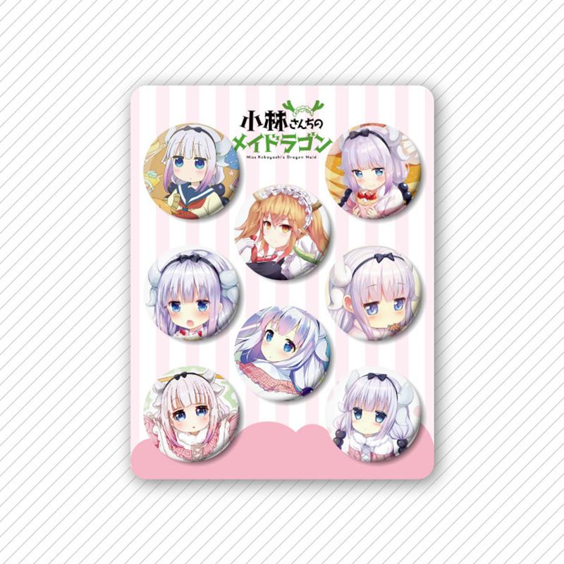 8 Pcs/Set Anime Tinning Backpack Badge Brooch Pin Souvenir Clothing Bag Backpack Accessories Gift For Friends