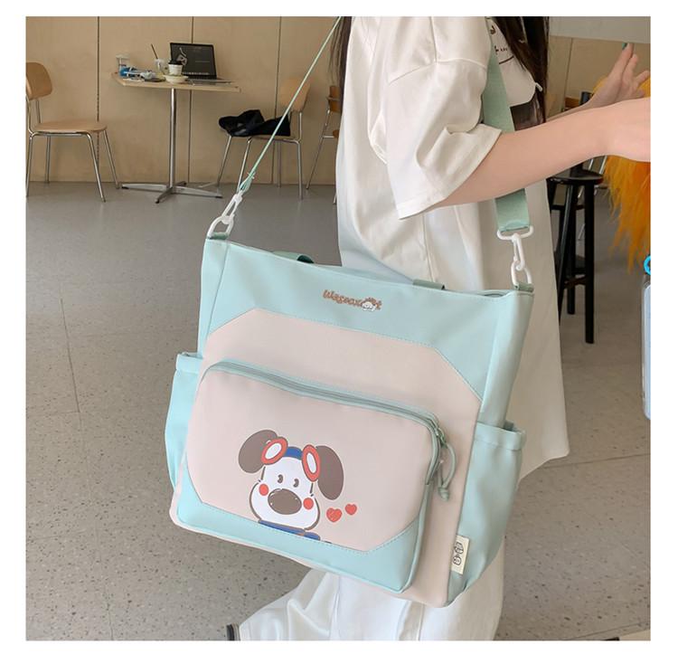 Autumn Cartoon Puppy Ears Single Shoulder Women's Bag - Large Capacity for Students